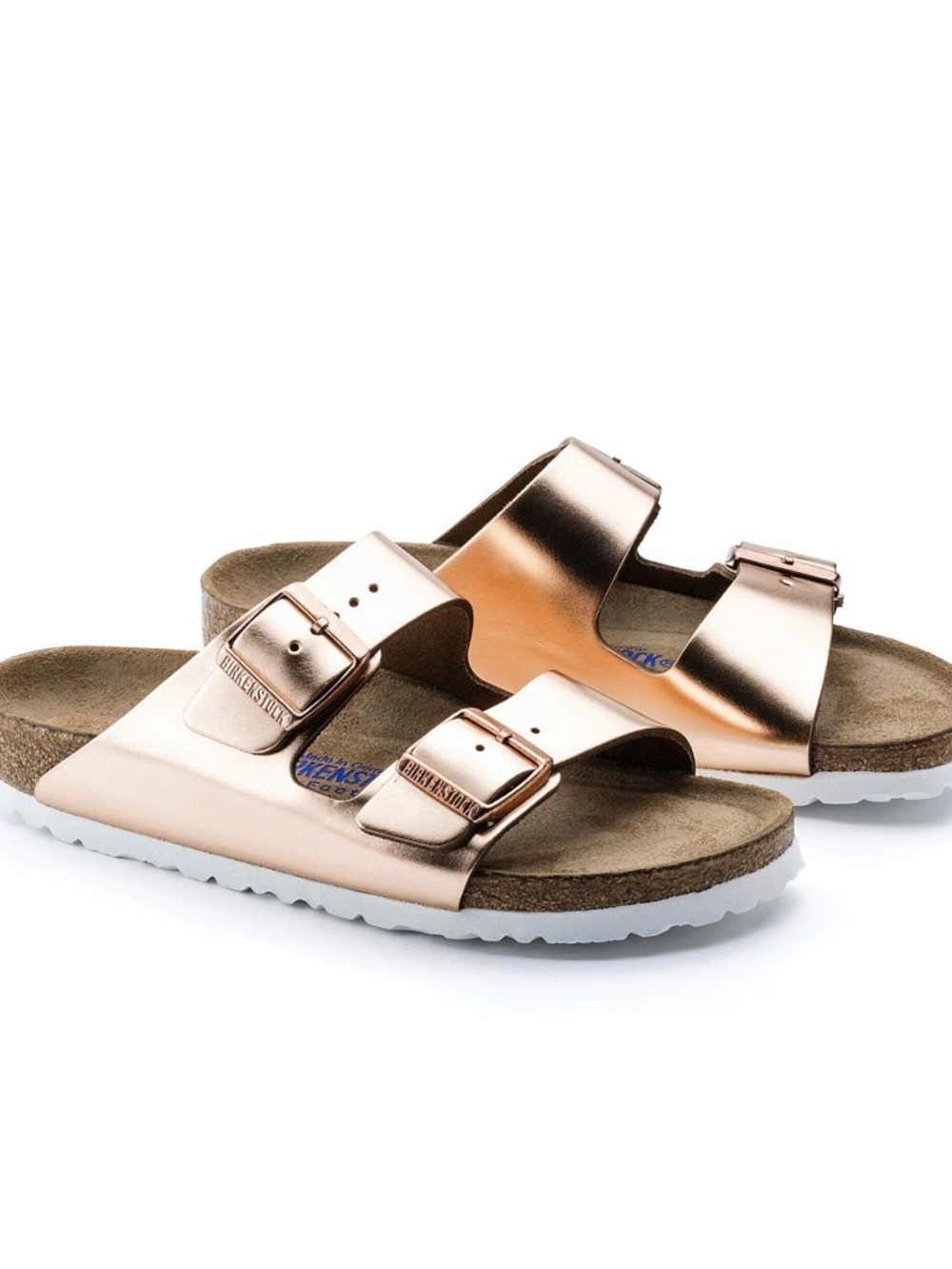 NEW IN BOX! Birkenstock Arizona Metallic Copper Size EU 38